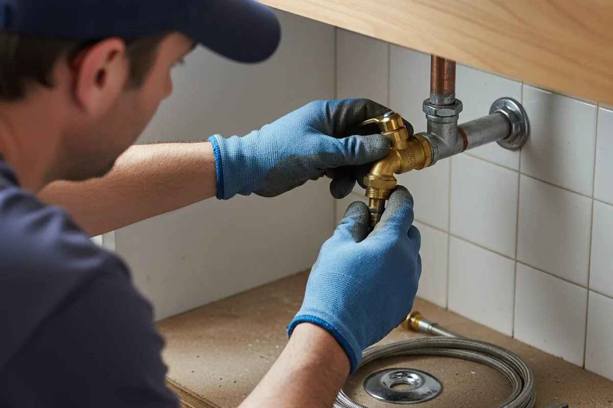 Shutoff valve and fitting work during Repiping in Dothan